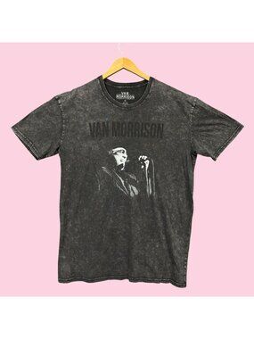 Van Morrison Somebody Tried to Sell Me a Bridge Rock Mineral Wash Tee XL